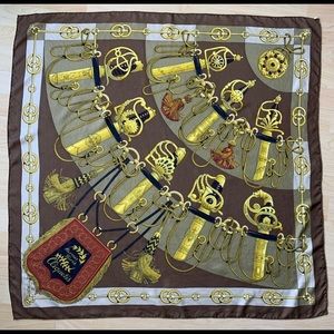 Hermes Cliquetis Authentic Vintage Scarf 90cm
